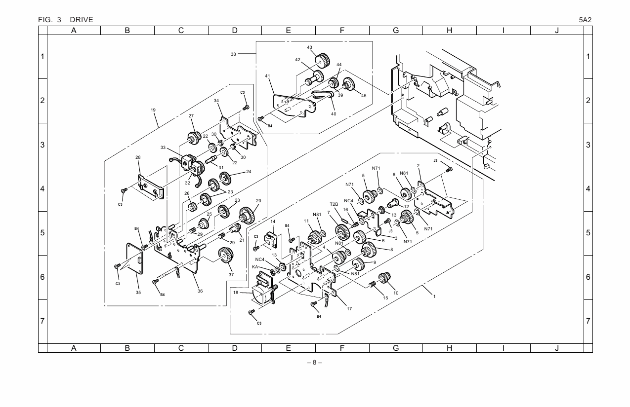 KYOCERA LaserPrinter DP-2800 Parts and Service Manual-6